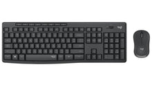 RESIGILAT: Set tastatura si mouse wireless MK295, Layout Francez, Logitech, Negru, AZERTY