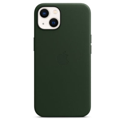 Husa MagSafe Apple pentru iPhone 13, Piele, Sequoia Green