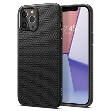 Husă Spigen Liquid Air pentru iPhone 12/12 Pro, Negru