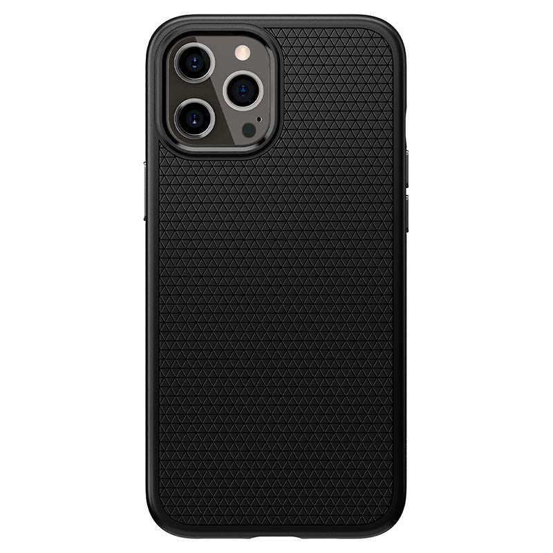 Husă Spigen Liquid Air pentru iPhone 12/12 Pro, Negru