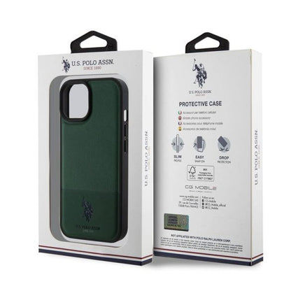 Husa U.S Polo pentru iPhone 15, Verde