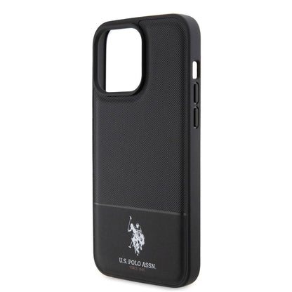 Husa U.S Polo Assn pentru iPhone 15 Pro, Negru