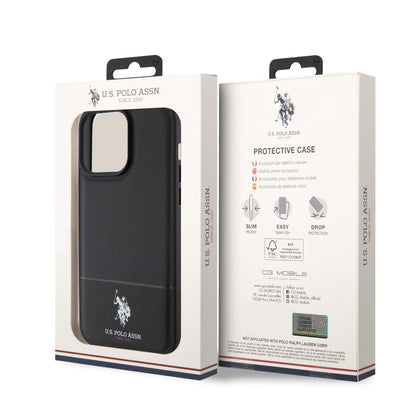 Husa U.S Polo Assn pentru iPhone 15 Pro, Negru