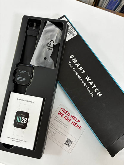 Ceas SmartWatch ProFit VeryFitPro, Apelare prin Bluetooth, Incarcare magnetica, Ritm Cardiac, Monitorizare somn, Control muzica, Notificari, Moduri sport, Alarma, Rezistent la apa, Curea Silicon, Negru