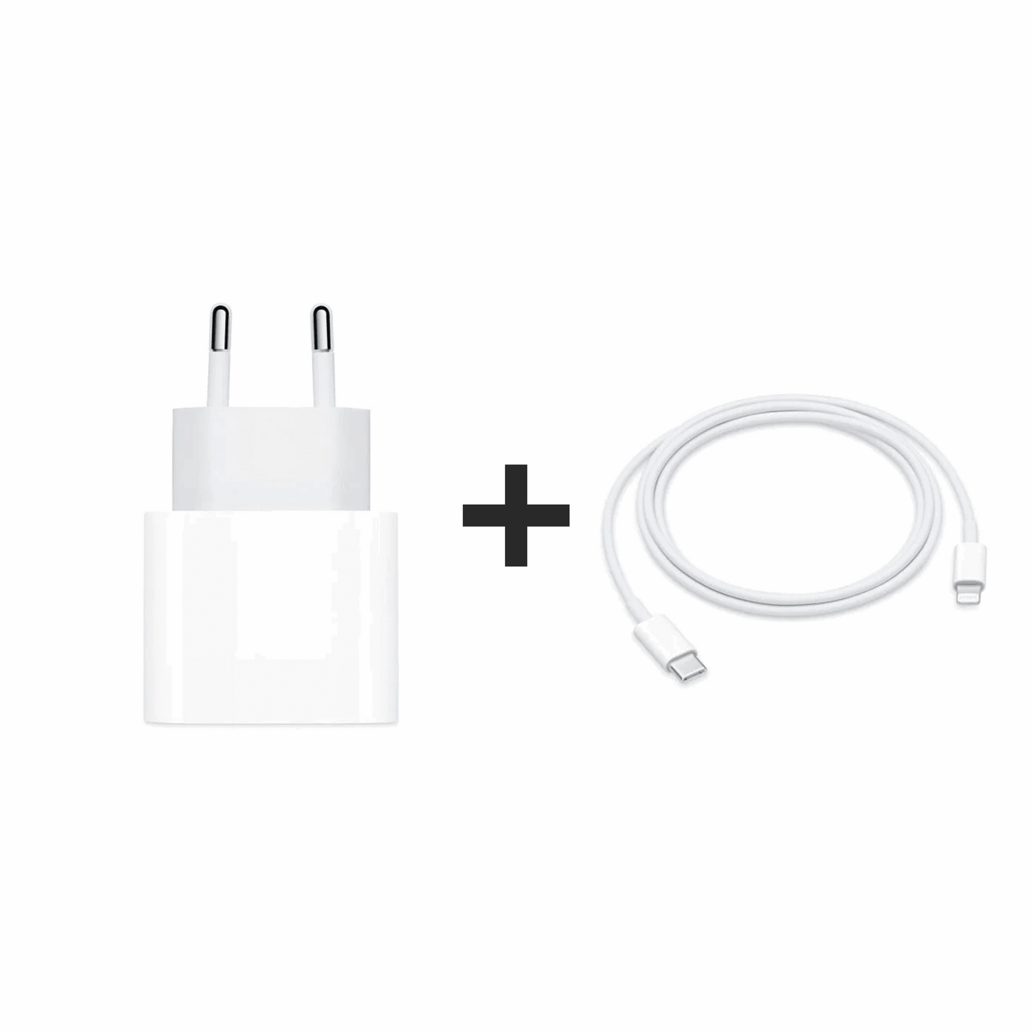 FIXLY l  Apple Adaptor priză / Da (Lightning) Incarcator retea Apple, USB Type C, 20W, White