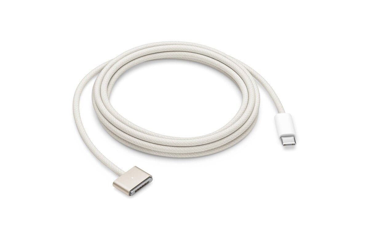 FIXLY l  Apple Cablu Apple USB-C la MagSafe 3 MLYV3ZM/A – 2m, Starlight,Bulk, Fara Amabalaj