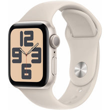 Apple Watch SE 2 (2023), GPS, Carcasa Starlight Aluminium 40mm, Starlight Sport Band