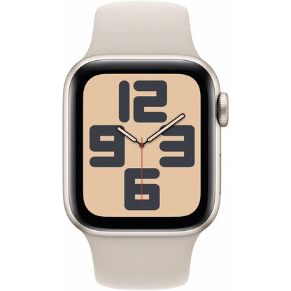 Apple Watch SE 2 (2022), GPS, Carcasa Starlight Aluminium 40mm, Starlight Sport Band