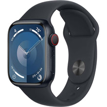 Apple Watch Series 9, GPS + Cellular, 41mm, Midnight Aluminium Case, Midnight Sport Band - M/L