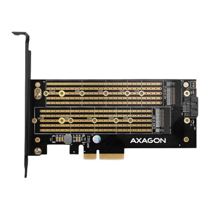 FIXLY l  Axagon Adaptor AXAGON PCI-Express 3.0 x4 la dual M.2 SSD