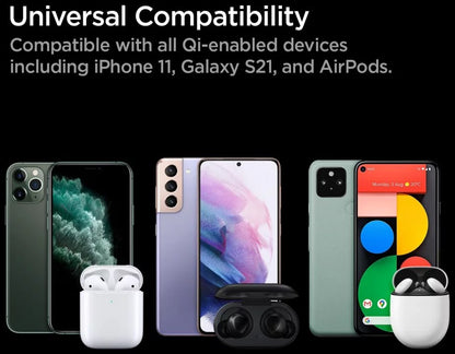 Incarcator wireless SPIGEN PF2004 POWERARC  15W NEGRU