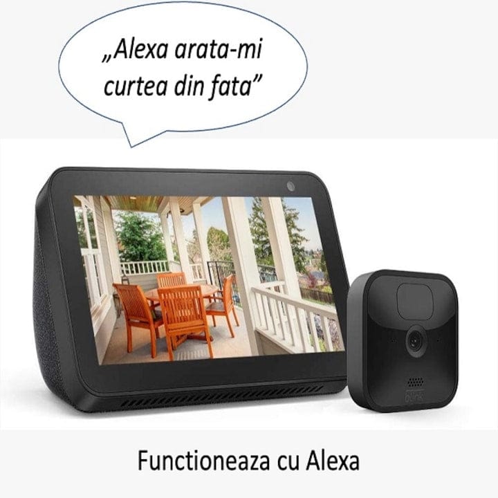 Camera supraveghere Exterior, Blink Wireless, HD, senzor de miscare, nightvision.