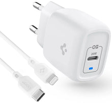 Încărcător SPIGEN PE2C10CL 1-PORT WALL CHARGER PD20W + LIGHTNING CABLE WHITE