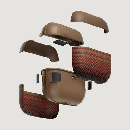Carcasa MagEZ pentru AirPods Pro 3, Fibra de Aramida, Sunset