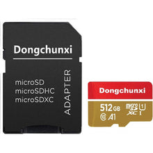 Card Micro SD (Secure Digital) Dongchunxi cu Adaptor SD de 512 GB XC Clasa 10