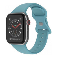 Curea din silicon cu cataramă fluture pentru Apple Watch Ultra 38mm / 40mm - turcoaz
