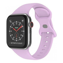 Curea din silicon cu cataramă fluture pentru Apple Watch Ultra 42mm / 44mm - violet deschis