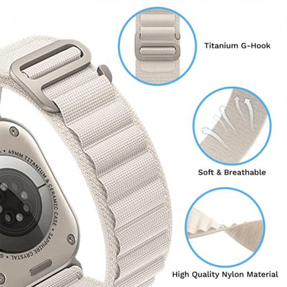 Curea keepON, Nylon Braided Sport Band for Apple Watch Ultra 2, Ultra 49mm