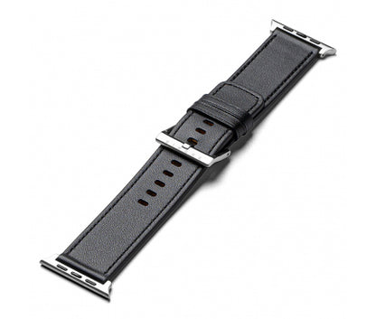 Curea Ringke Leather pentru Apple Watch, 42/44/45 MM, Negru