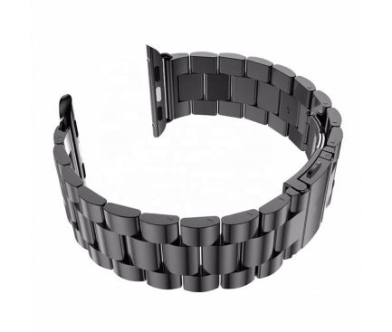 Curea Metalica Techsuit pentru Apple Watch 49/ 46/ 45/ 44/ 42mm Series, Negru