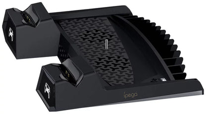 iPega PG-P5023 Stand de răcire multifuncțional pentru PS5 și accesorii (negru)