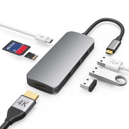 FIXLY l  Dodocool Adaptor Dodocool 7-In-1 Multifunctional USB-C Hub