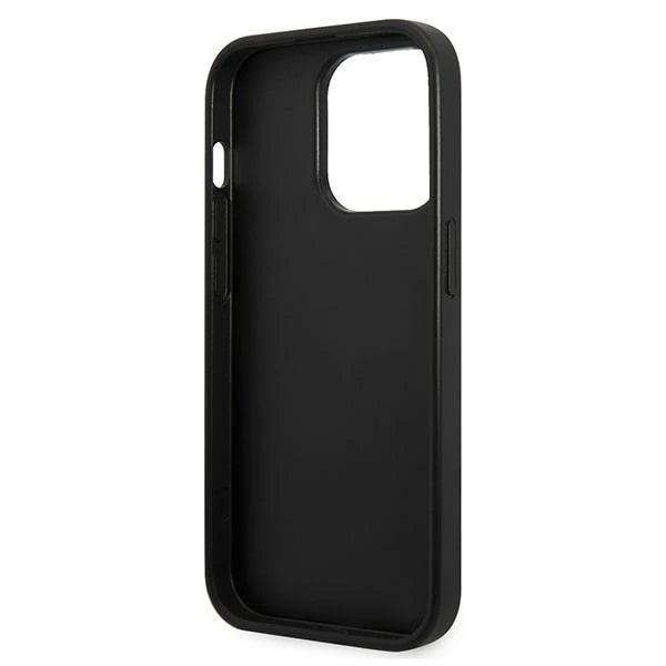 Husa Karl Lagerfeld  Glitter Plaque Logo pentru iPhone 14 Pro, Negru
