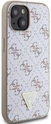 Husa Guess iPhone 15 6.1" white hardcase 4G Triangle Metal Logo
