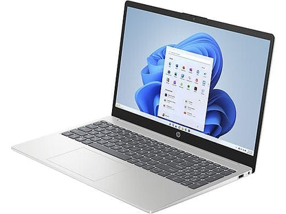 FIXLY l  HP Laptop HP 15-fc0900ng, 15,6 inch, Full-HD, AMD Ryzen 5 7520U, 16 GB RAM, 512 GB SSD, Windows 11 Home (64 Bit), Placa video Radeon™ integrată, Argintiu