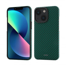 Husa MagSafe Vetter Clip-On, Aramid Fiber, Kevlar pentru iPhone 13, Green