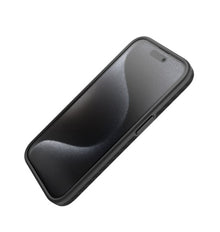 Husa Vetter iPhone 15 Pro Max, Clip-On Compatibil MagSafe, Aramid Fiber, Hybrid Kevlar, Enhanced Protection, Negru
