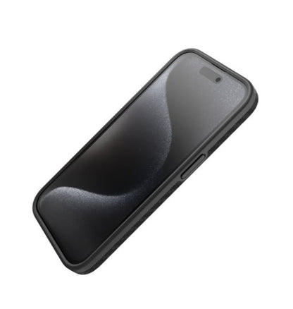 Husa Vetter iPhone 15 Pro Max, Clip-On Compatibil MagSafe, Aramid Fiber, Hybrid Kevlar, Enhanced Protection, Negru