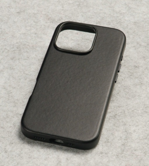 Husa iPhone 16 Pro Max, leatherUP Class, Refined Touch, MagSafe Compatible, Black