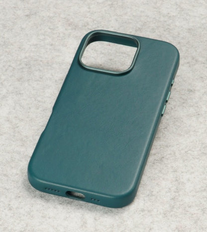 Husa iPhone 16 Pro Max, leatherUP Class, Refined Touch, MagSafe Compatible, Blue