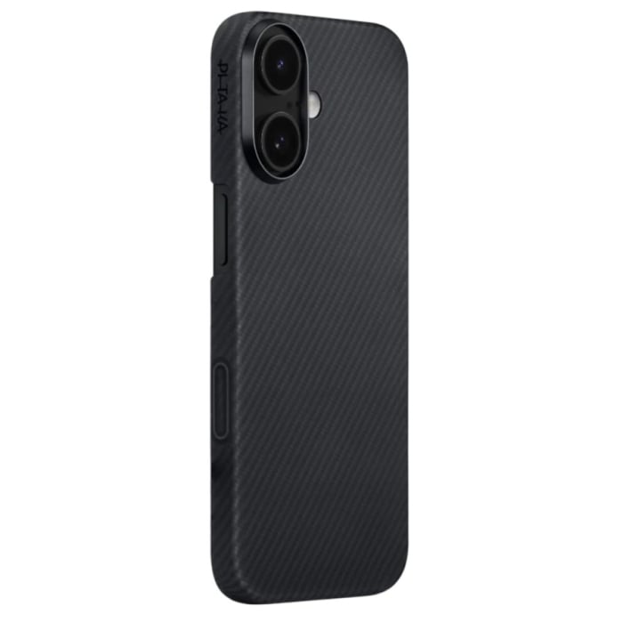Husa MagEZ 7 Pitaka iPhone 17, Aramida 600D, Negru/Gri, PitaTap™, MagSafe, Ultra Slim