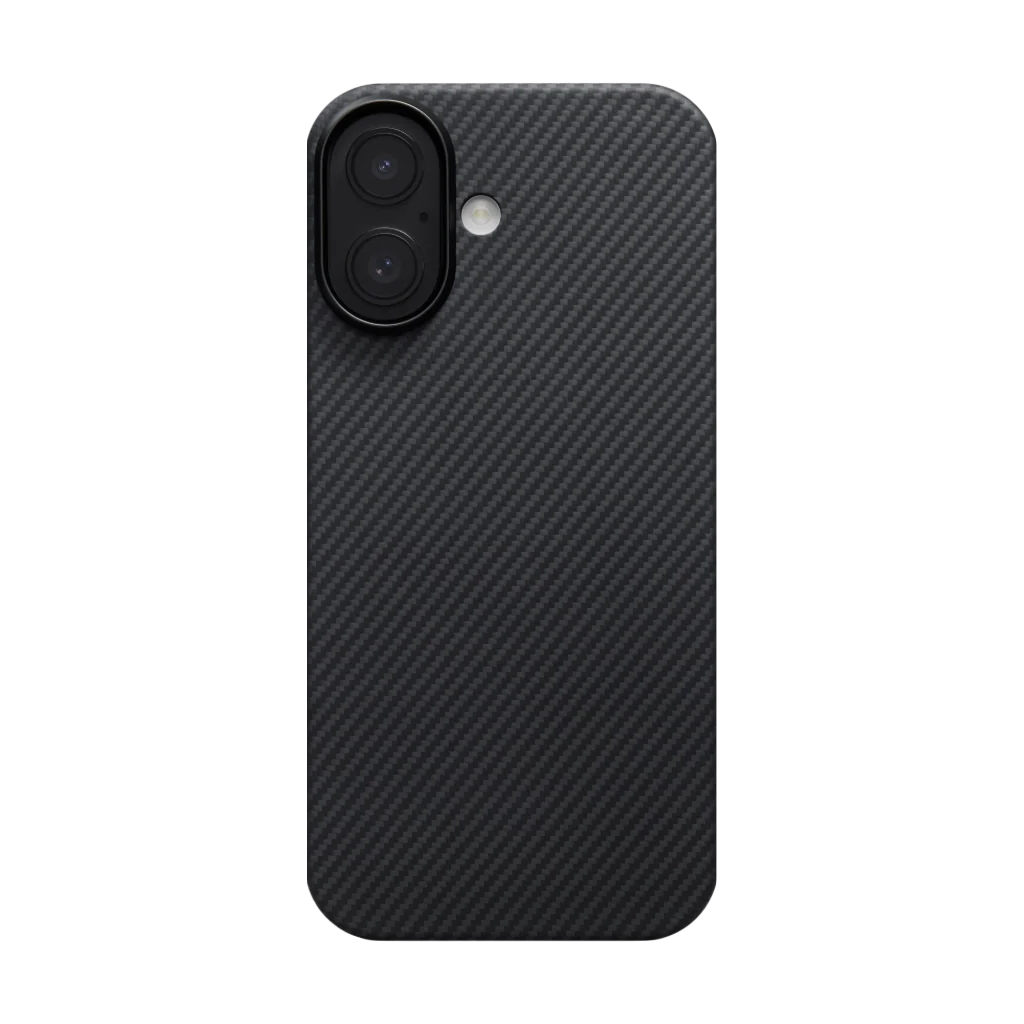 Husa MagEZ 7 Pitaka iPhone 17, Aramida 600D, Negru/Gri, PitaTap™, MagSafe, Ultra Slim