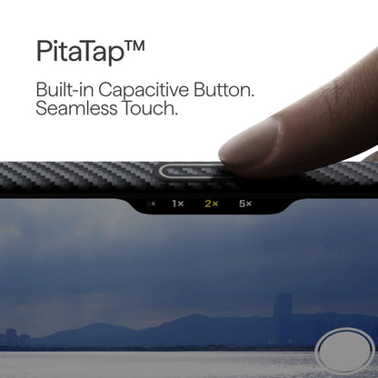 Husa MagEZ 7 Pitaka iPhone 17, Aramida 600D, Negru/Gri, PitaTap™, MagSafe, Ultra Slim