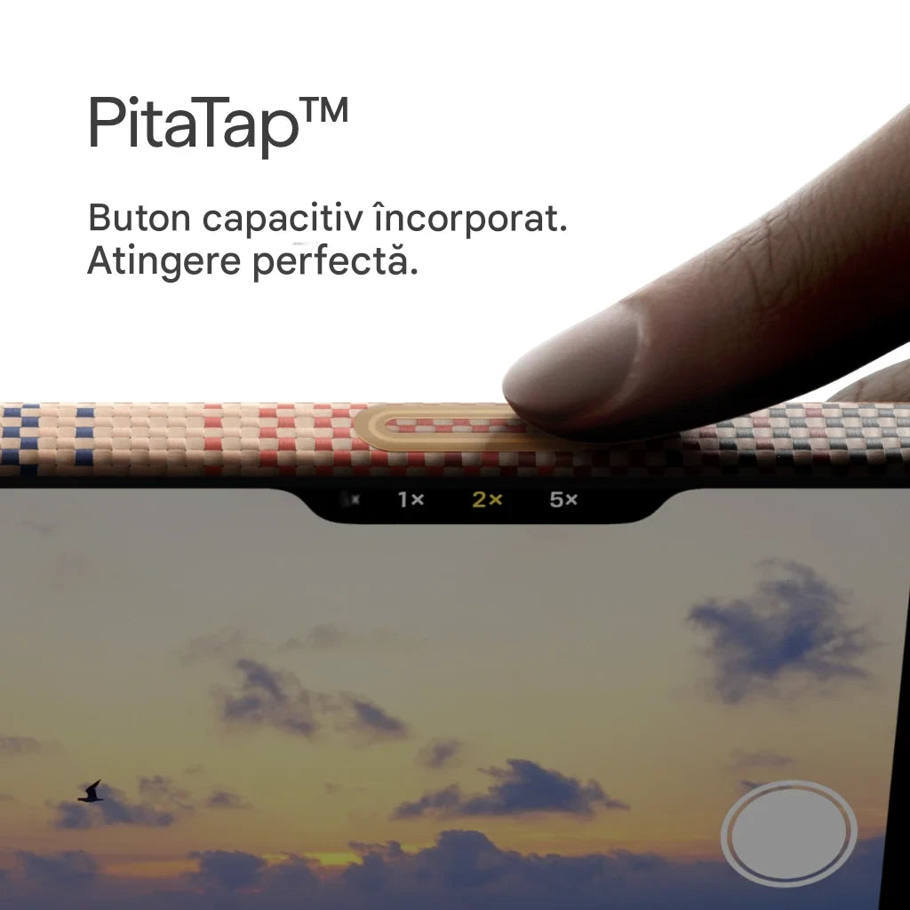 Husa MagEZ 7 Pitaka iPhone 17, Aramida 600D, Sunset, PitaTap™, MagSafe, Ultra Slim
