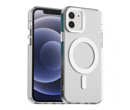 Husă MagSafe Tecshuit Candy Case pentru iPhone 12/12 Pro, Alb