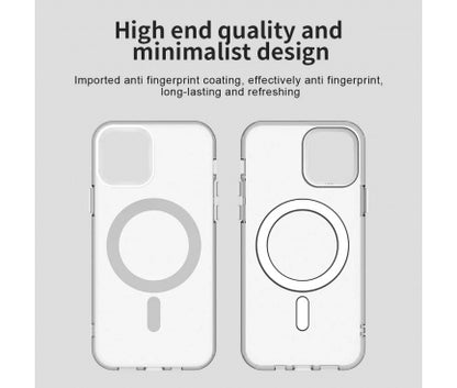 Husă MagSafe Tecshuit Candy Case pentru iPhone 12/12 Pro, Alb