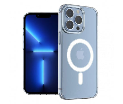 Husa MagSafe Techsuit pentru iPhone 13 Pro, Transparent