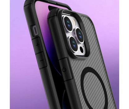 Husa MagSafe Techsuit CarbonFuse pentru iPhone 15 Plus