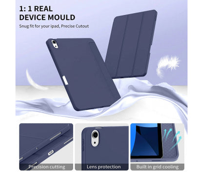 Husa pentru Apple iPad Air 11 (2024), Techsuit, Flex Trifold, Bleumarin