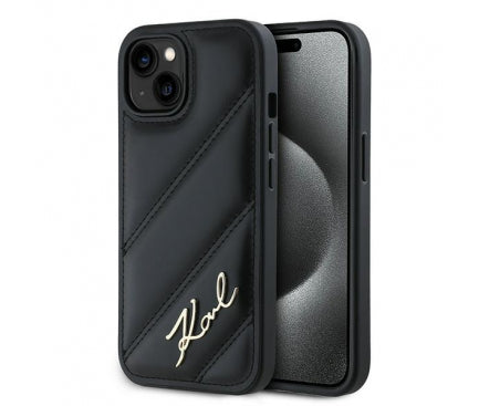 Husa Karl Lagerfeld pentru iPhone 15 Plus, Negru