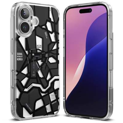 Husa Ringke Fusion Design pentru Apple iPhone 16, Negru