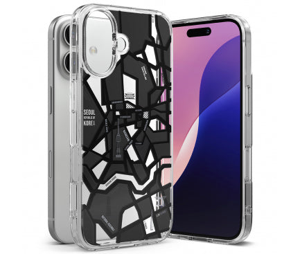 Husa Ringke Fusion Design pentru Apple iPhone 16, Negru