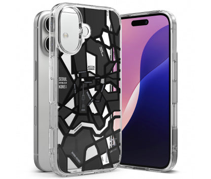 Husa Ringke Fusion Design pentru Apple iPhone 16, Negru