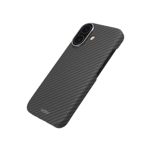 Husa pentru iPhone 17, Clip-On MagSafe Compatible, made from Aramid Fiber, Kevlar, Black