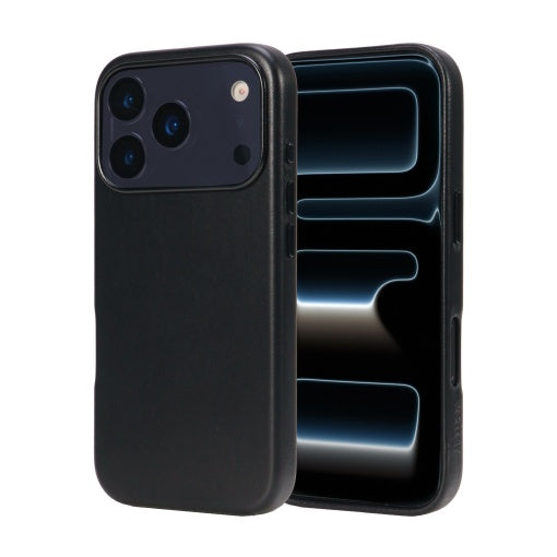 Husa leatherUP Class, Refined Touch, MagSafe pentru iPhone 17 Pro Max, Negru