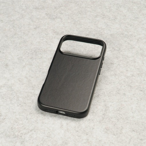 Husa leatherUP Class, Refined Touch, MagSafe pentru iPhone 17 Pro Max, Negru